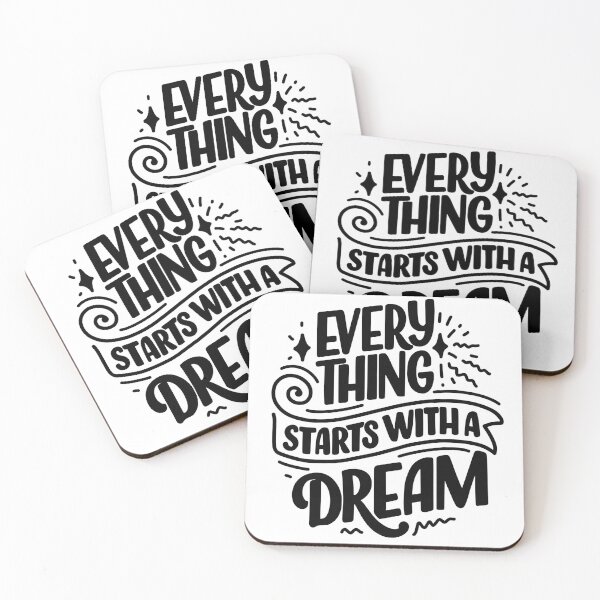 Item preview, Motivational Quote: Everything Starts with a Dream designed and sold by El-kaeed.