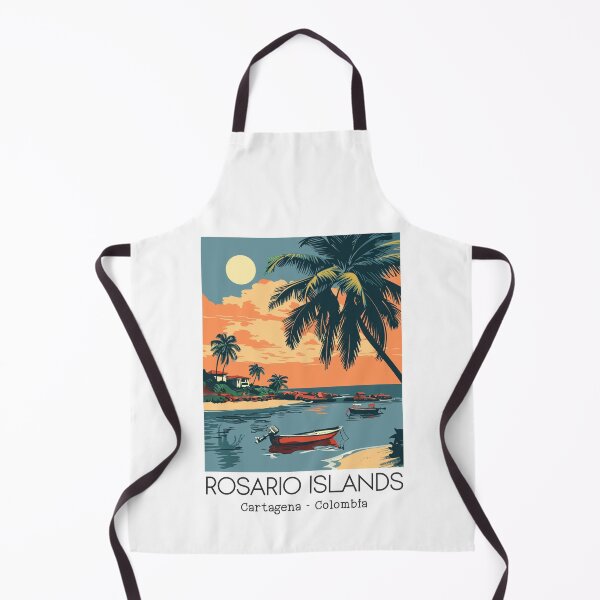 Item preview, A Vintage Travel Illustration of Rosario Islands - Cartagena - Colombia  designed and sold by GoodOldVintage.