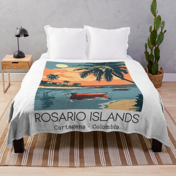 Item preview, A Vintage Travel Illustration of Rosario Islands - Cartagena - Colombia  designed and sold by GoodOldVintage.