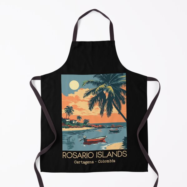 Item preview, A Vintage Travel Illustration of Rosario Islands - Cartagena - Colombia  designed and sold by GoodOldVintage.