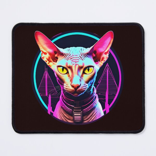 Item preview, Cyber Cat: Guardián del reino del neón designed and sold by Randomnessy.