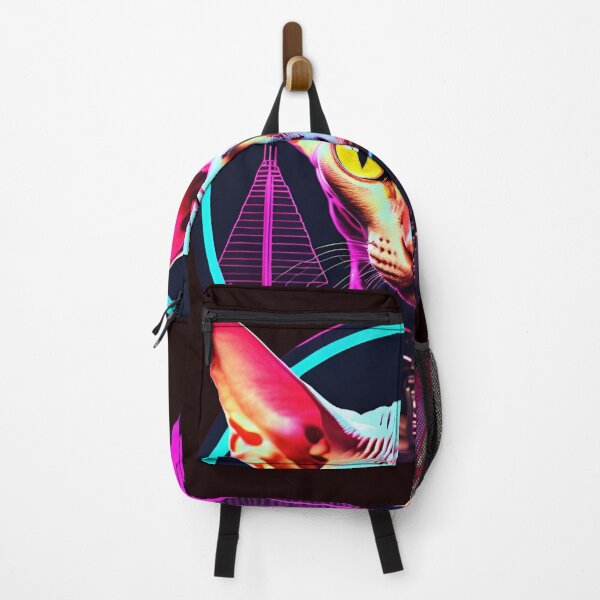 Item preview, Cyber Cat: Guardian of the Neon Realm designed and sold by Randomnessy.