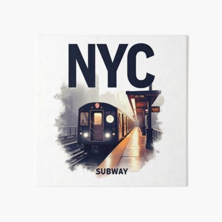 Artikel-Vorschau von New Yorker U-Bahn NYC U-Bahn Zug, designt und verkauft von MayaDelaye.