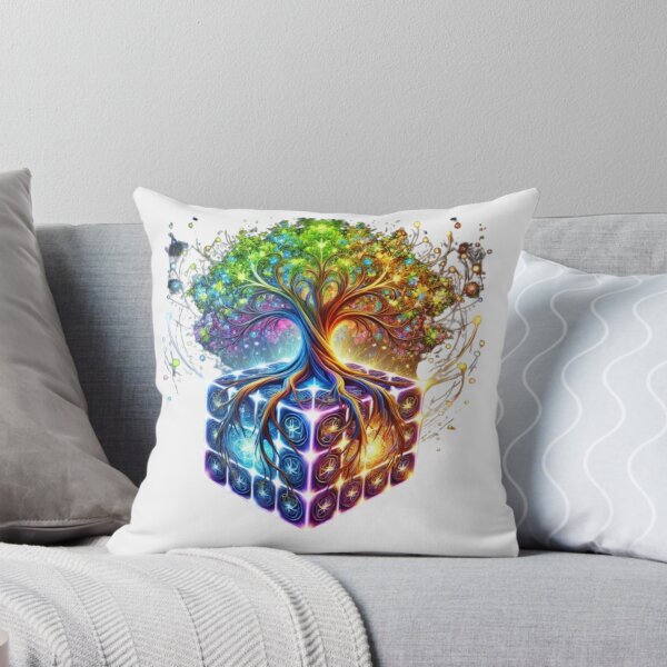 Item preview, Radiant Tree Emerging from Cube designed and sold by WildVista.