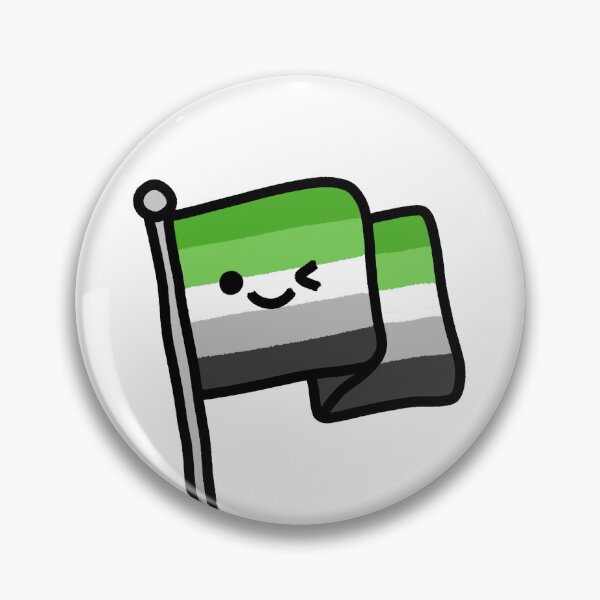 Item preview, Cute Happy Flag - Aromantic designed and sold by Ell Marchegiani.