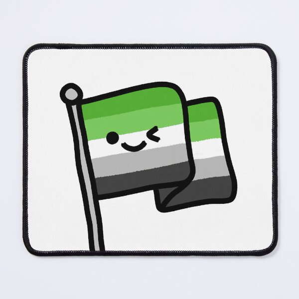 Item preview, Cute Happy Flag - Aromantic designed and sold by Ell Marchegiani.