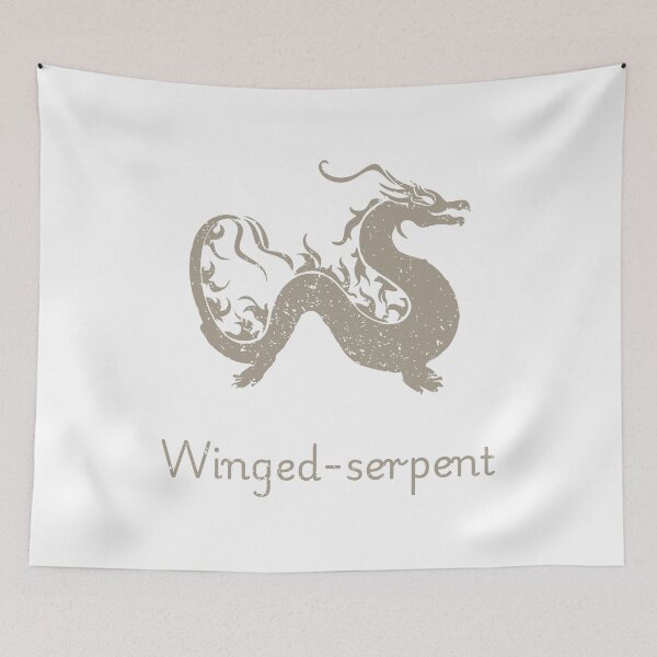 Item preview, Winged Serpent Illustration designed and sold by El-kaeed.