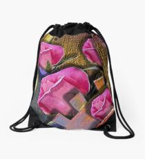 Rosen und Zahnrad. Rucksackbeutel