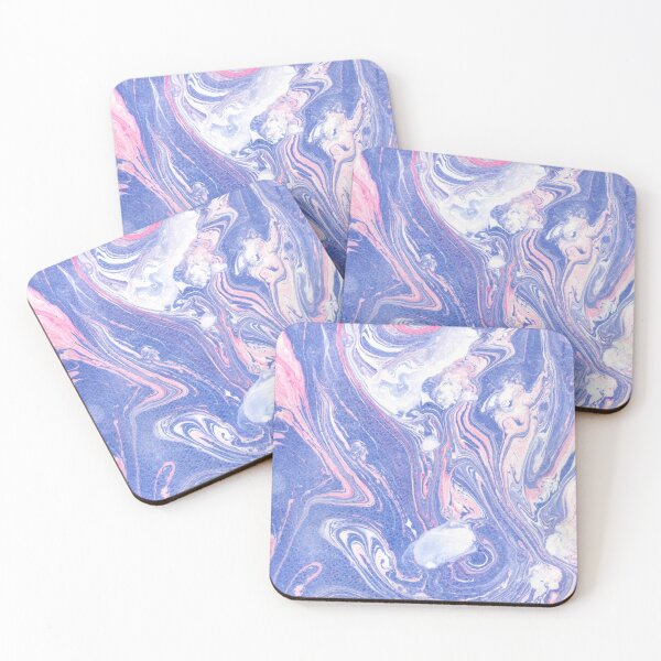 Item preview, Blue and Pink Hand-Marbled Pattern - Perfect for Student Dorms and Back-to-School designed and sold by Jemma Jamie Skidmore.