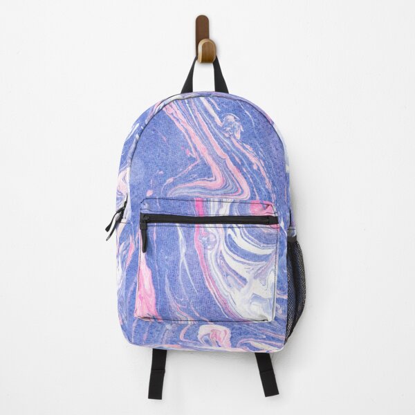 Item preview, Blue and Pink Hand-Marbled Pattern - Perfect for Student Dorms and Back-to-School designed and sold by Jemma Jamie Skidmore.