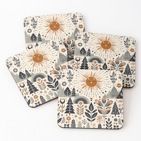 Item preview, Scandi style sunny forest designed and sold by Silbays.