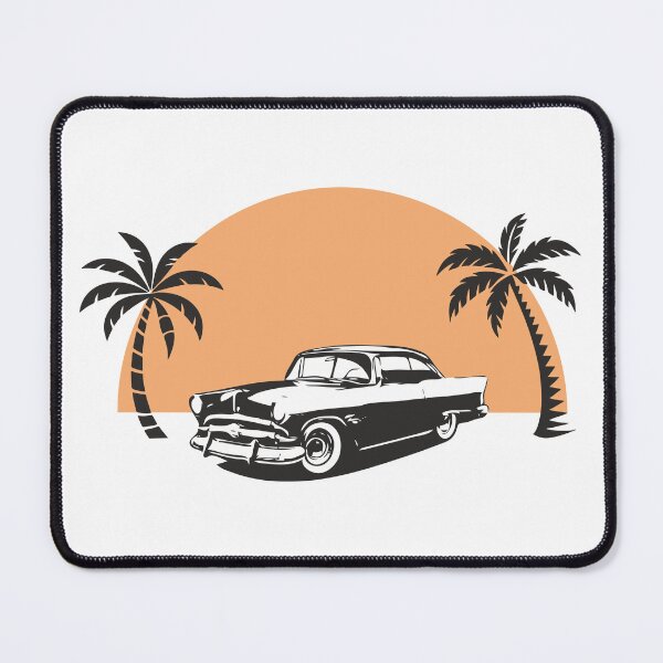 Item preview, Retro car and Palm trees designed and sold by Aceofspace3000.