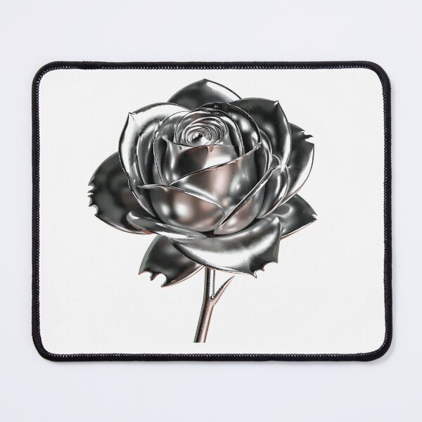 Item preview, Chromed Big Rose Flower Logo 3D designed and sold by Uzi-Design.