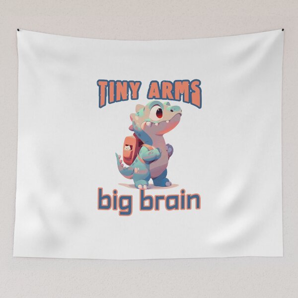Item preview, Tiny arms Big brain T-rex Back to School DinosaurBack To School Tee designed and sold by Hema Thilakaratne.