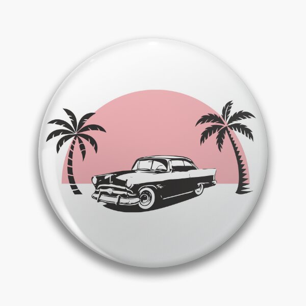 Item preview, Retro car and Palm trees designed and sold by Aceofspace3000.