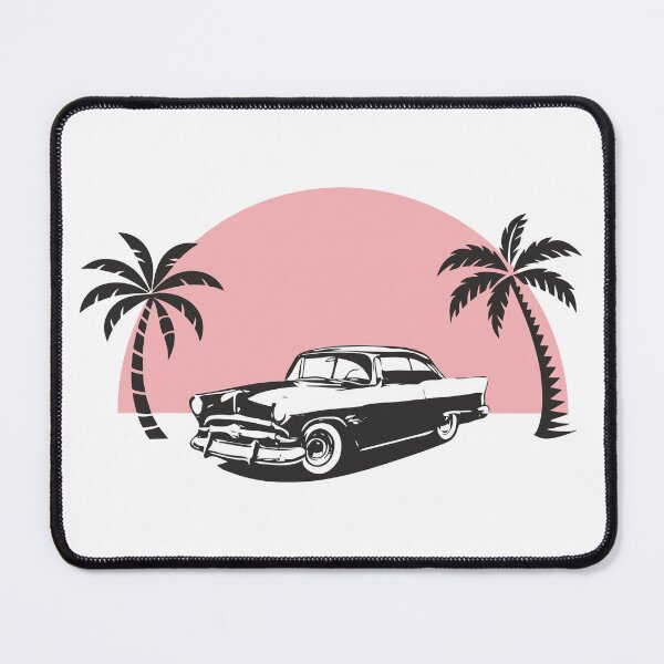 Item preview, Retro car and Palm trees designed and sold by Aceofspace3000.