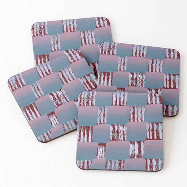 Item preview, Midcentury Modern Abstract Pattern Purple London bus inspired - Retro Geometric Design designed and sold by Jemma Jamie Skidmore.