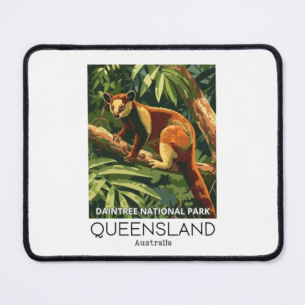 Item preview, A Vintage Travel Illustration of a Tree Kangaroo in Daintree National Park - Australia  designed and sold by GoodOldVintage.