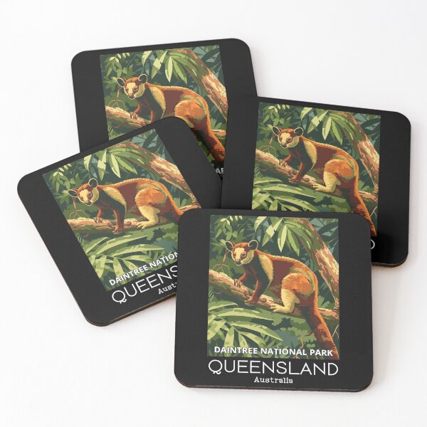 Item preview, A Vintage Travel Illustration of a Tree Kangaroo in Daintree National Park - Australia  designed and sold by GoodOldVintage.
