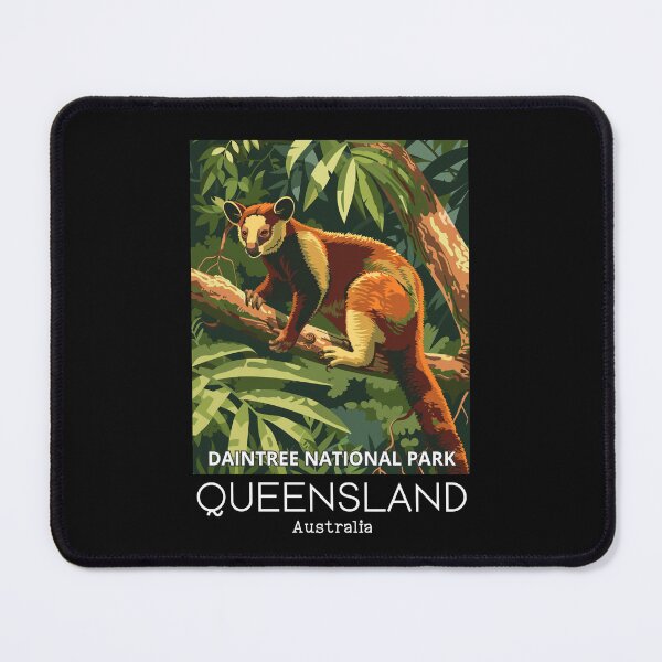 Item preview, A Vintage Travel Illustration of a Tree Kangaroo in Daintree National Park - Australia  designed and sold by GoodOldVintage.