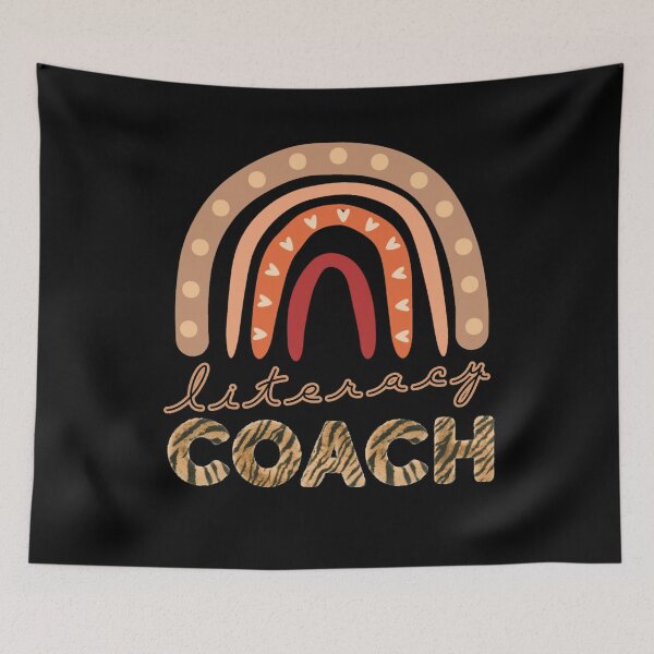 Item preview, Literacy Coach Rainbow Striped Tiger: Motivational Educator Artwork designed and sold by Blendfactor.