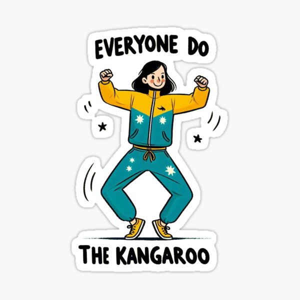 Item preview, Everyone do the kangaroo designed and sold by Vkinsify.