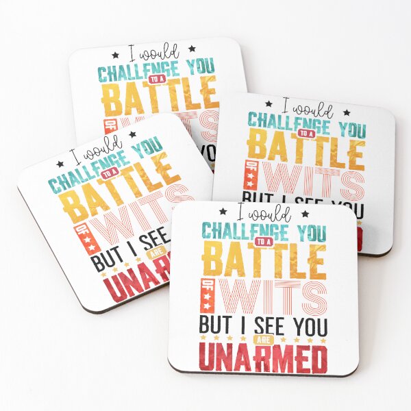 Item preview, Shakespeare design - Battle of Wits Quote , Unique Gift for Writers & Librarians, Literature Lovers, Shakespearean Humor designed and sold by KOURCHAL ART.