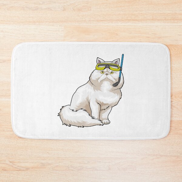 Item preview, Persian cat Diver Snorkel designed and sold by Snabdesign84.