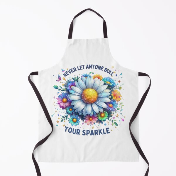 Item preview, Never let anyone dull your sparkle, Daisy, Flower, Glitter designed and sold by deniz kaya.
