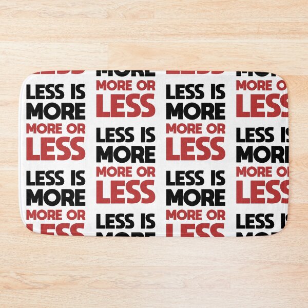 Item preview, Ironic Less is More more or less quote typography design custom typeface designed and sold by grafikis.