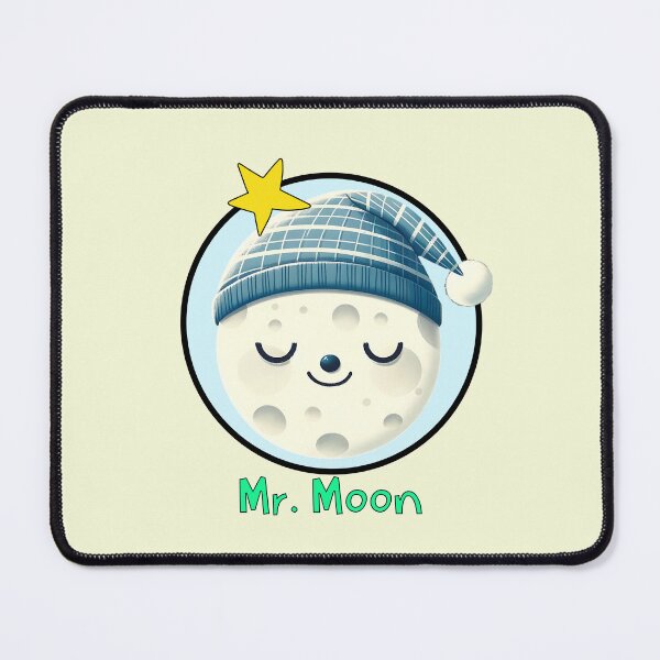 Item preview, Sleepy Mr. Moon - Cozy Nighttime Companion designed and sold by SportyAndArtful.