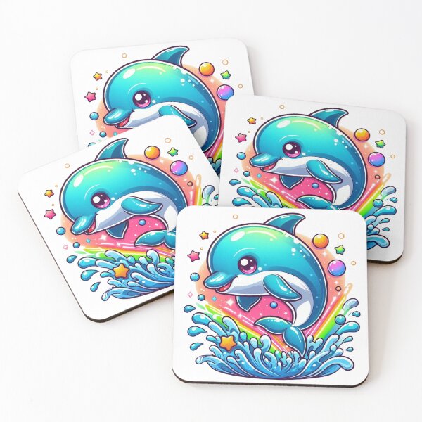 Item preview, Dolphin, Watercolor, Cute, Summer, Ocean designed and sold by deniz kaya.