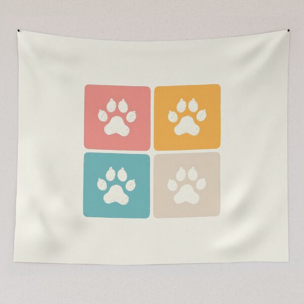 Item preview, Minimalist Dog Paw Print Pattern designed and sold by Windy-market.