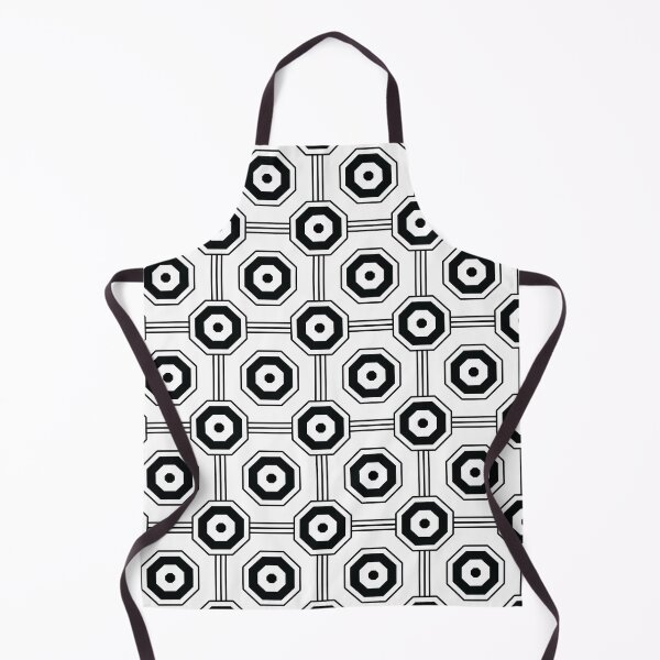Item preview, White Black Geometric Octagon Pattern Design designed and sold by PatternTitan.