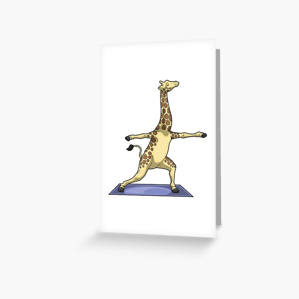 Item preview, Giraffe Yoga Meditation Fitness designed and sold by Snabdesign84.