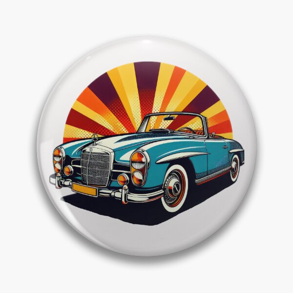 Item preview, Mercedes Benz vintage wallpaper designed and sold by Expressions-Sel.