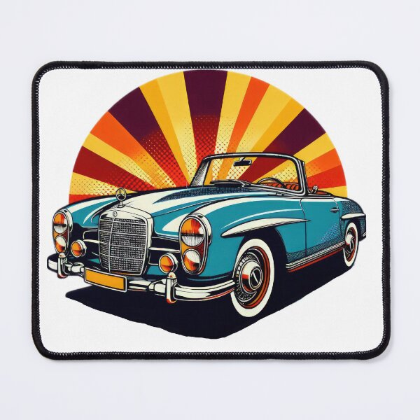 Item preview, Mercedes Benz vintage wallpaper designed and sold by Expressions-Sel.