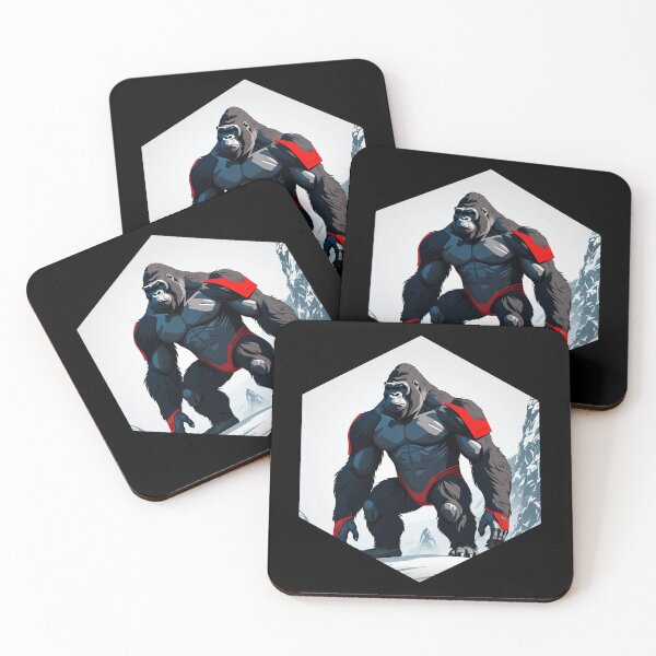 Item preview, Gorilla Superhero at the Slope designed and sold by AbsoluteA.