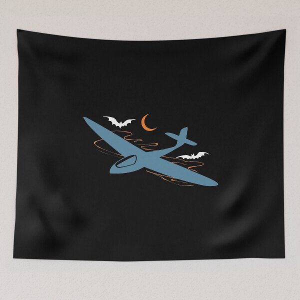 Item preview, Halloween Glider Plane Pilot Sailplane aerial floating soaring designed and sold by These_Prints.