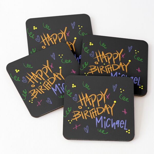 Item preview, HAPPY BIRTHDAY MICHAEL CUSTOM NAME  designed and sold by GIVENGRACE.ART.