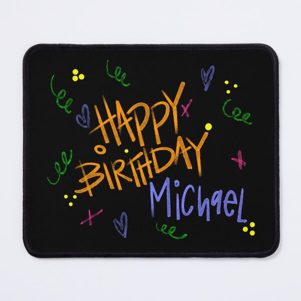 Item preview, HAPPY BIRTHDAY MICHAEL CUSTOM NAME designed and sold by GIVENGRACE.ART.