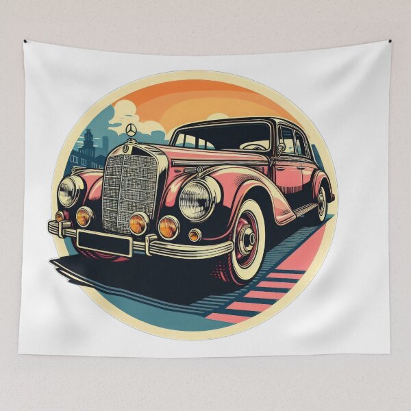Item preview, Mercedes Benz Vintage Car wallpaper designed and sold by Expressions-Sel.