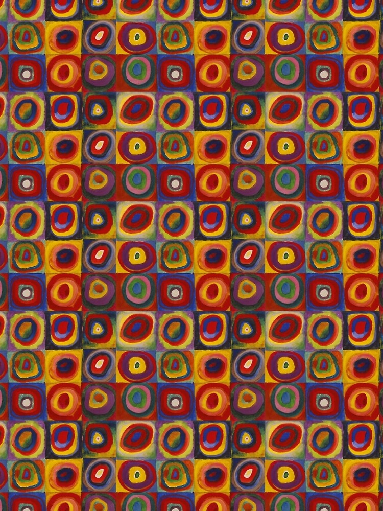 Wassily Kandinsky, Colour Study, Squares with Concentric Circles. by TOMSREDBUBBLE