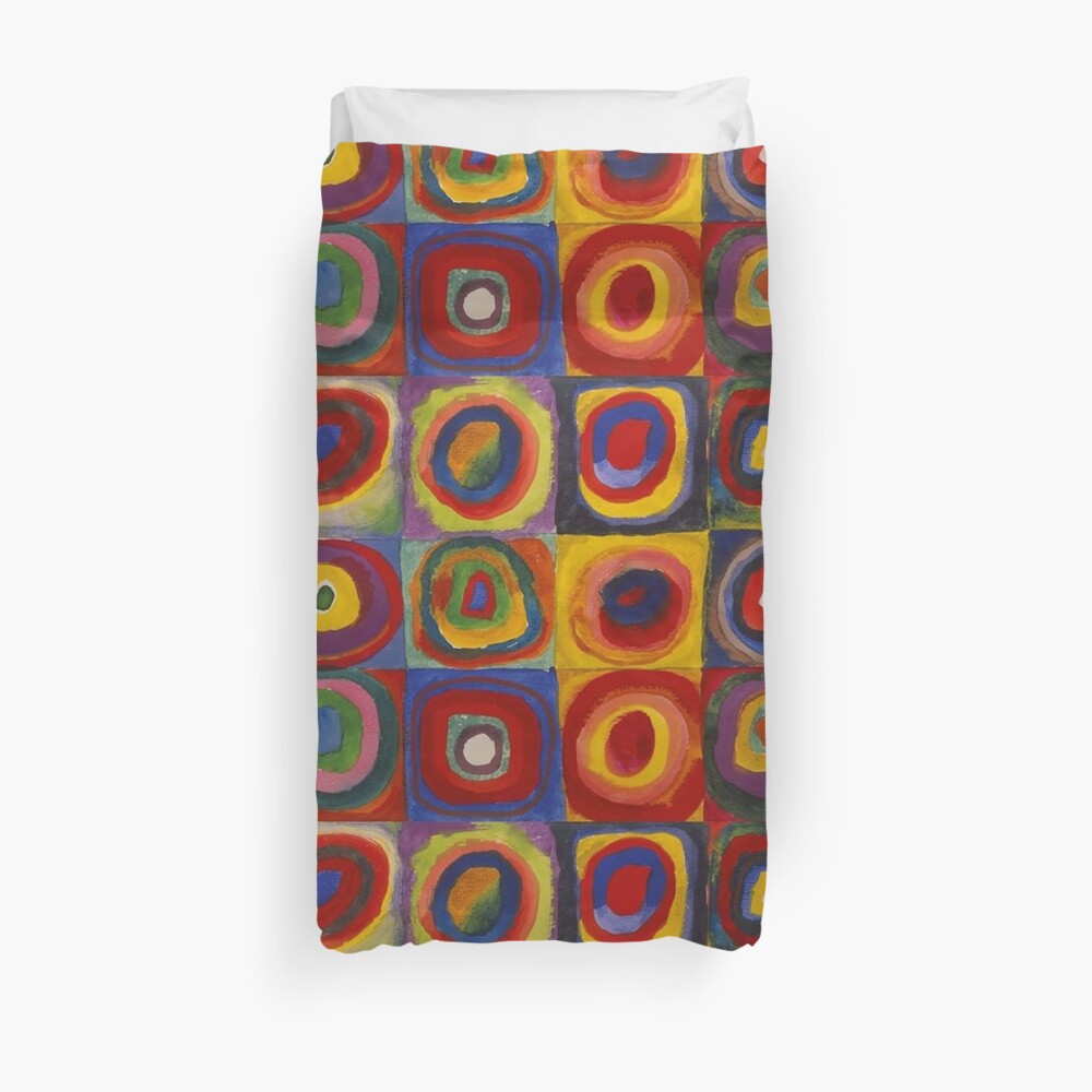 Wassily Kandinsky, Colour Study, Squares with Concentric Circles. Duvet Cover