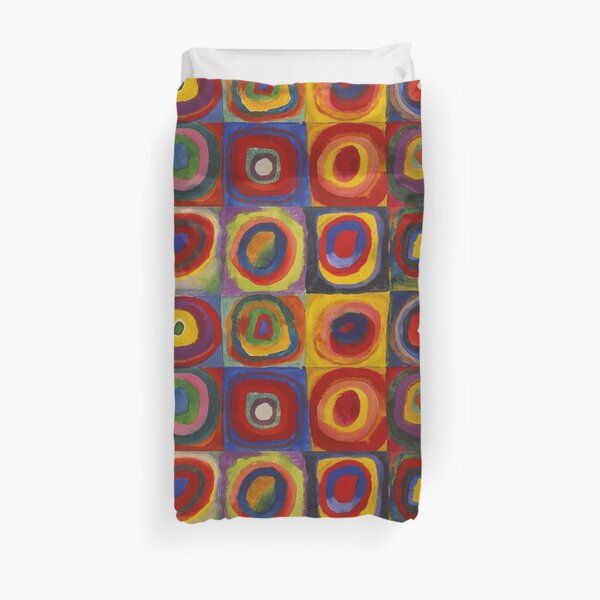 Wassily Kandinsky, Colour Study, Squares with Concentric Circles. Duvet Cover
