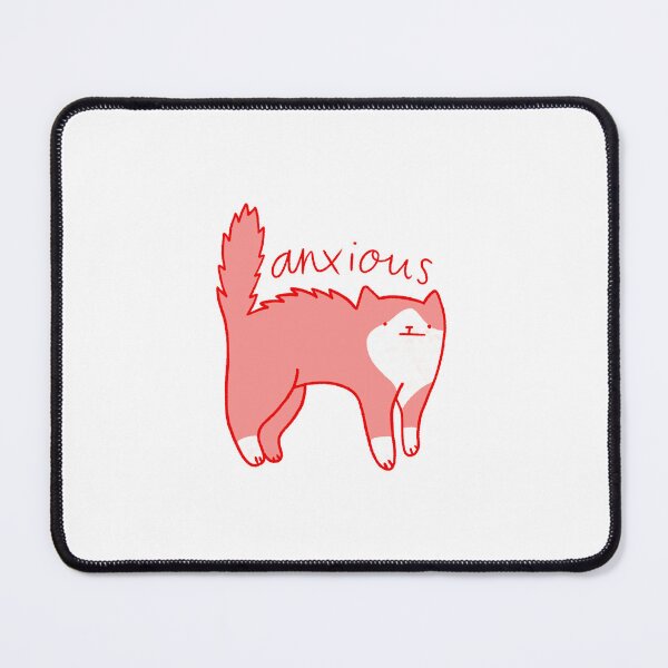 Item preview, anxious cat designed and sold by saacstix.