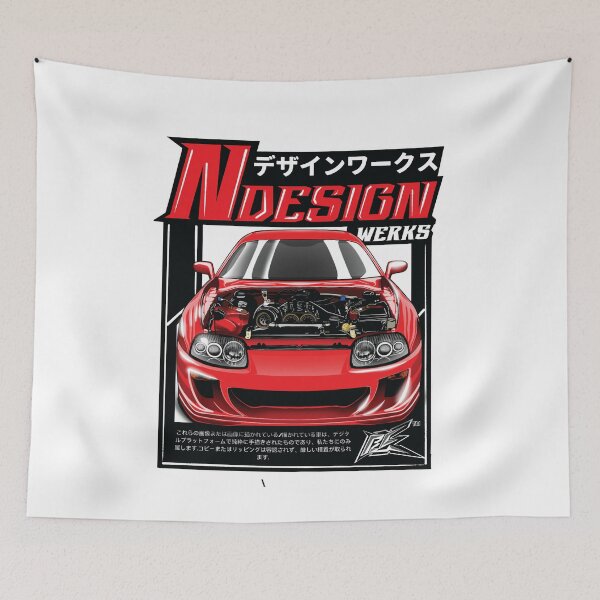 Item preview, supra 2jz custom build open hood red designed and sold by NaquashM.
