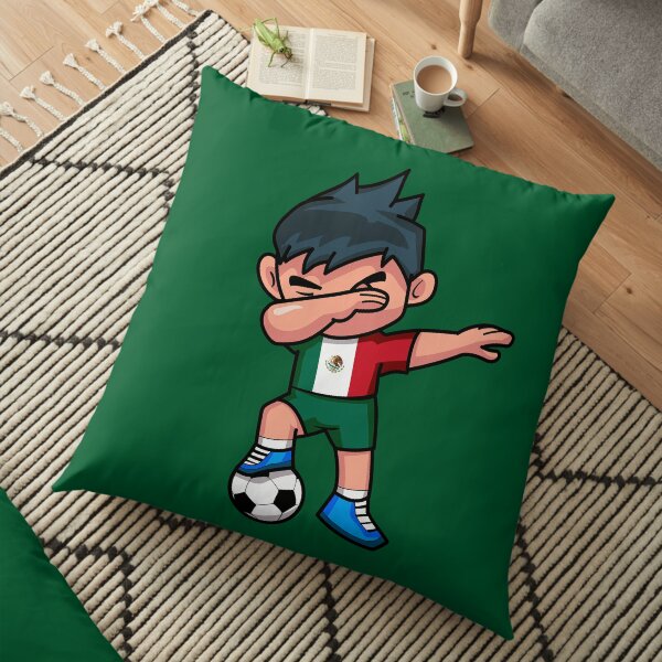 Soccer Boy Dabbing Mexico Floor Pillow