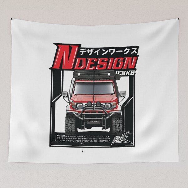 Item preview, land cruiser j70 offroader red designed and sold by NaquashM.