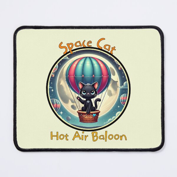 Item preview, Space Cat Hot Air Balloon - A Whimsical Adventure for Kids designed and sold by SportyAndArtful.